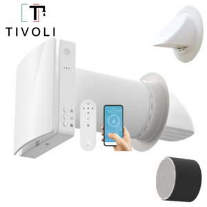 Recuperator CN-TIVOLI 26/160 (Wi-Fi + senzor de umeditae & CO2) 50m3/h